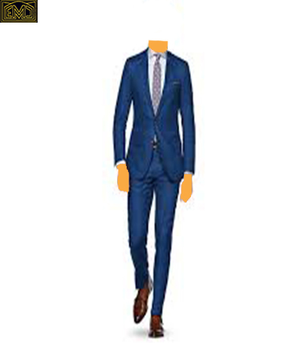 blue graduation suit